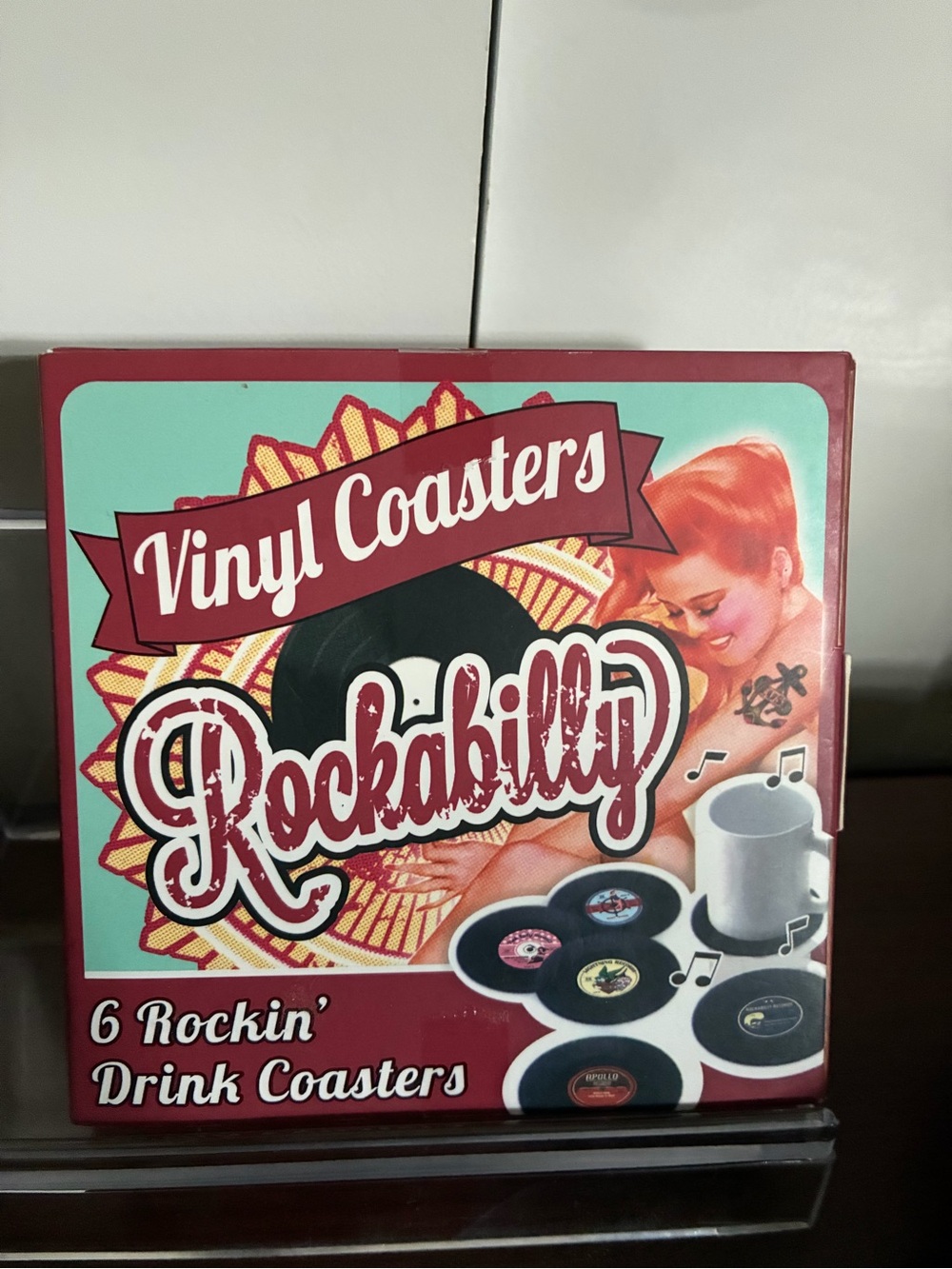 Rockabilly Vinyl Coasters